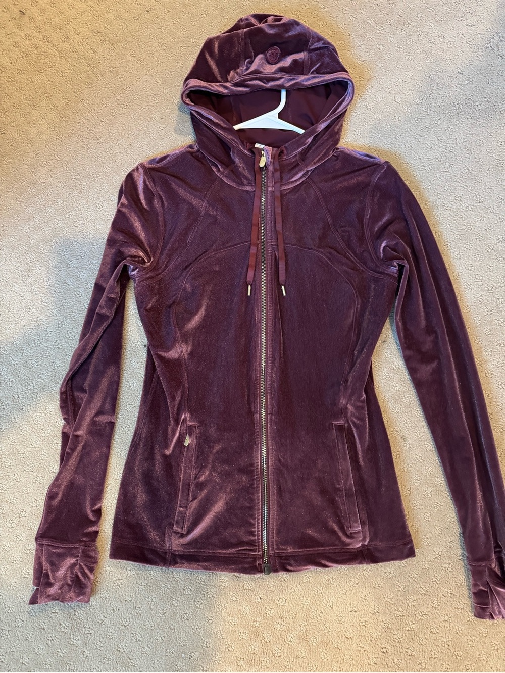 lululemon athletica Velvet Zip-Up Hoodie in Plum